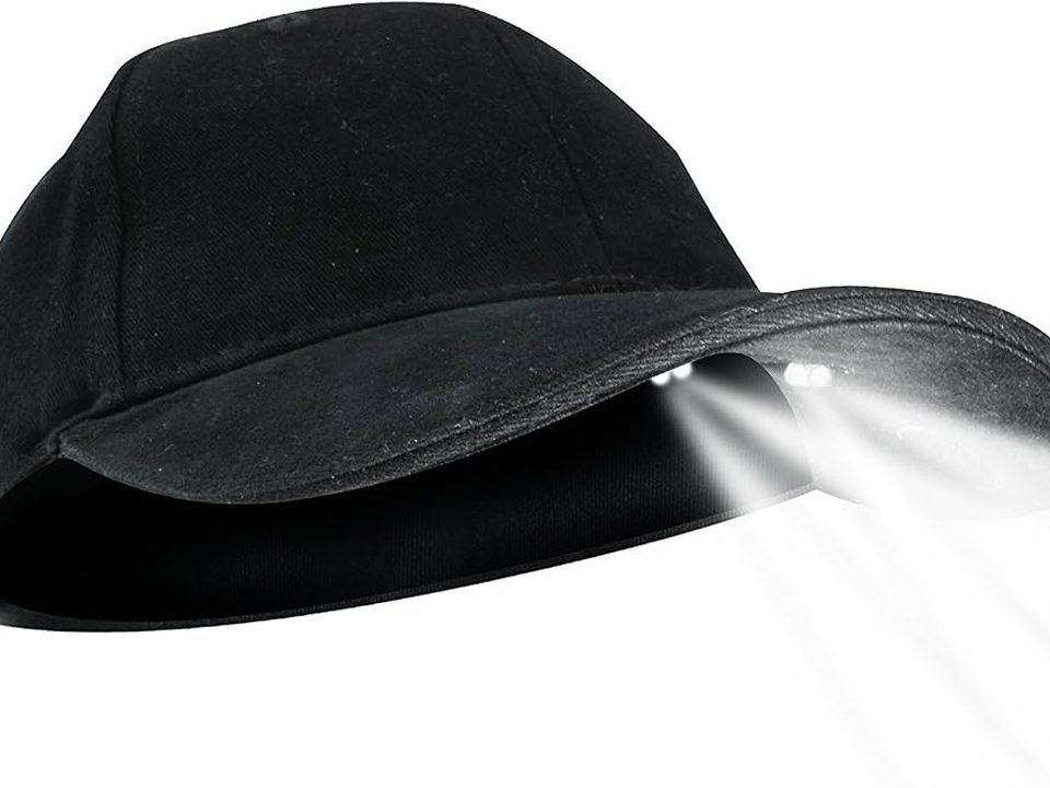 Gorra con luz LED para pasear o reparar de noche